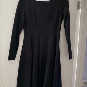 Premise Dresses Black Fit & Flare Long Sleeve Dress Size 8